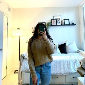Zara Brown Knit Sweater